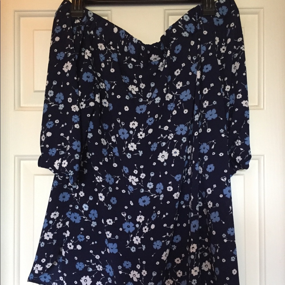 Blue Floral Top